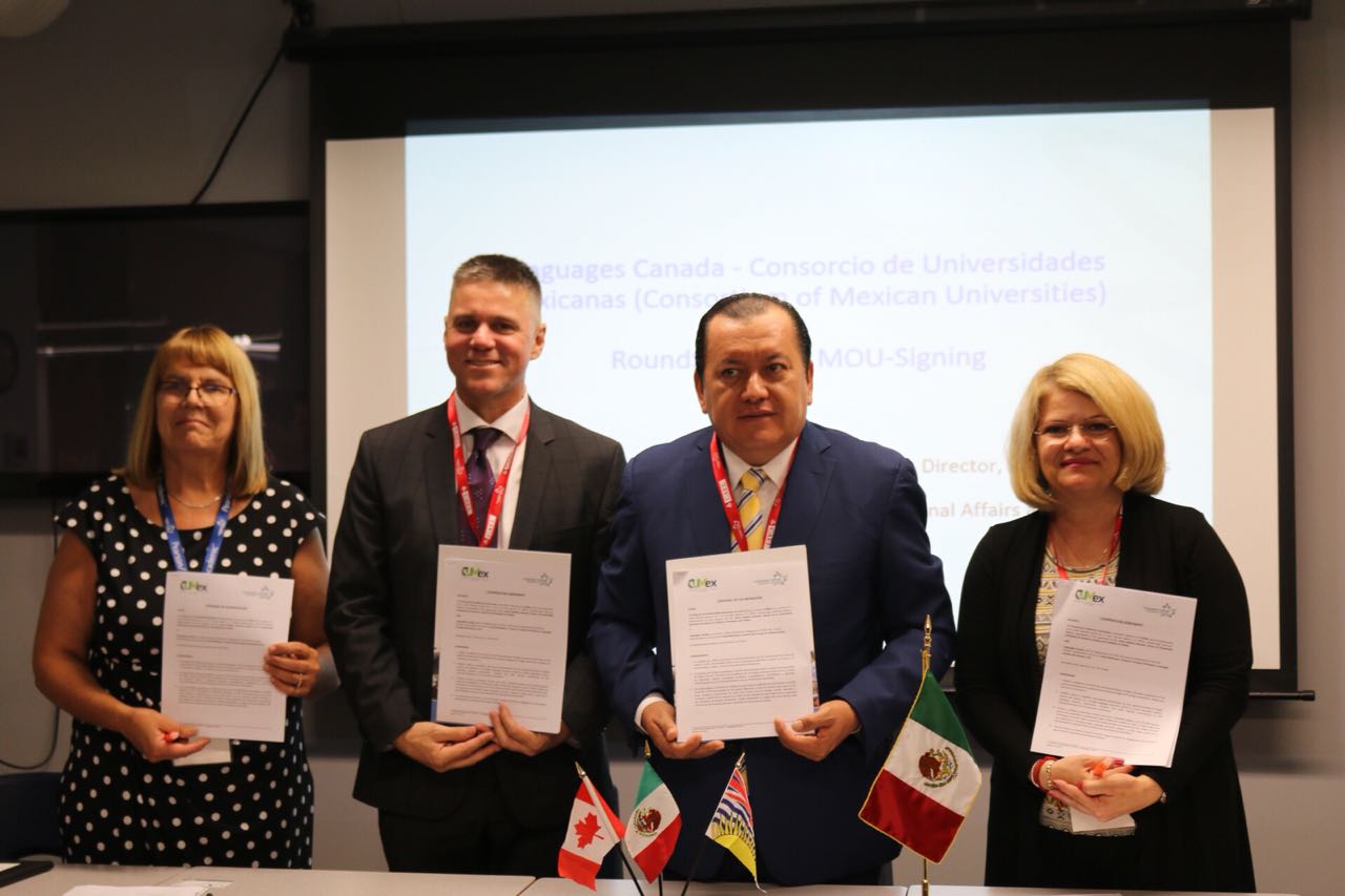 Languages Canada signed agreement with Consortium of Mexican Universities